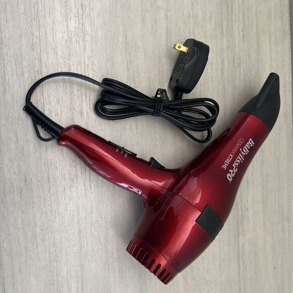 BaBylissPRO Ceramix Xtreme 2000 Watts Red Hair Dryer Open Box - Picture 2 of 10